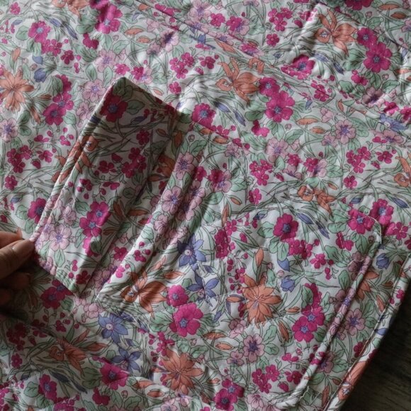 NWT Bagatelle Prism Stem Floral Printed Quilted Jacket Size Medium. Size Large. - Picture 7 of 12